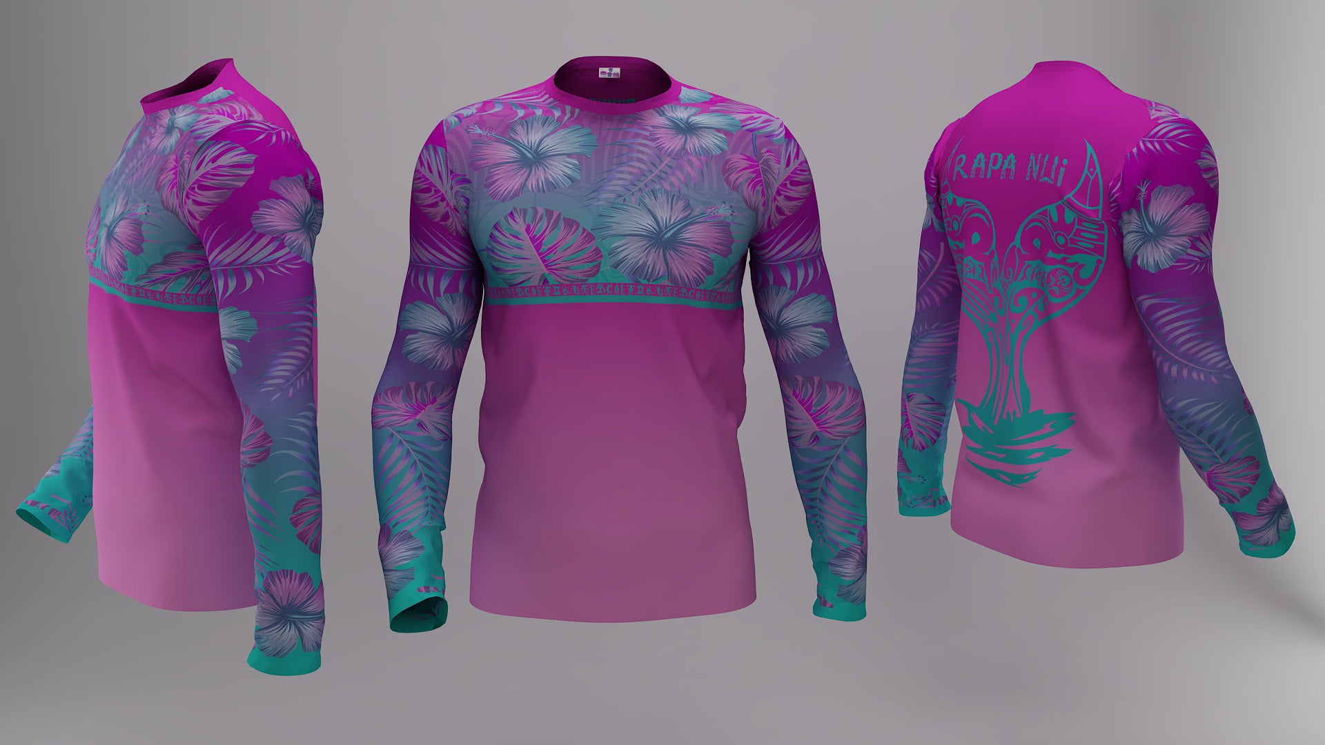 Polera Manga Larga Cola Taoraha - Ballena (N)
