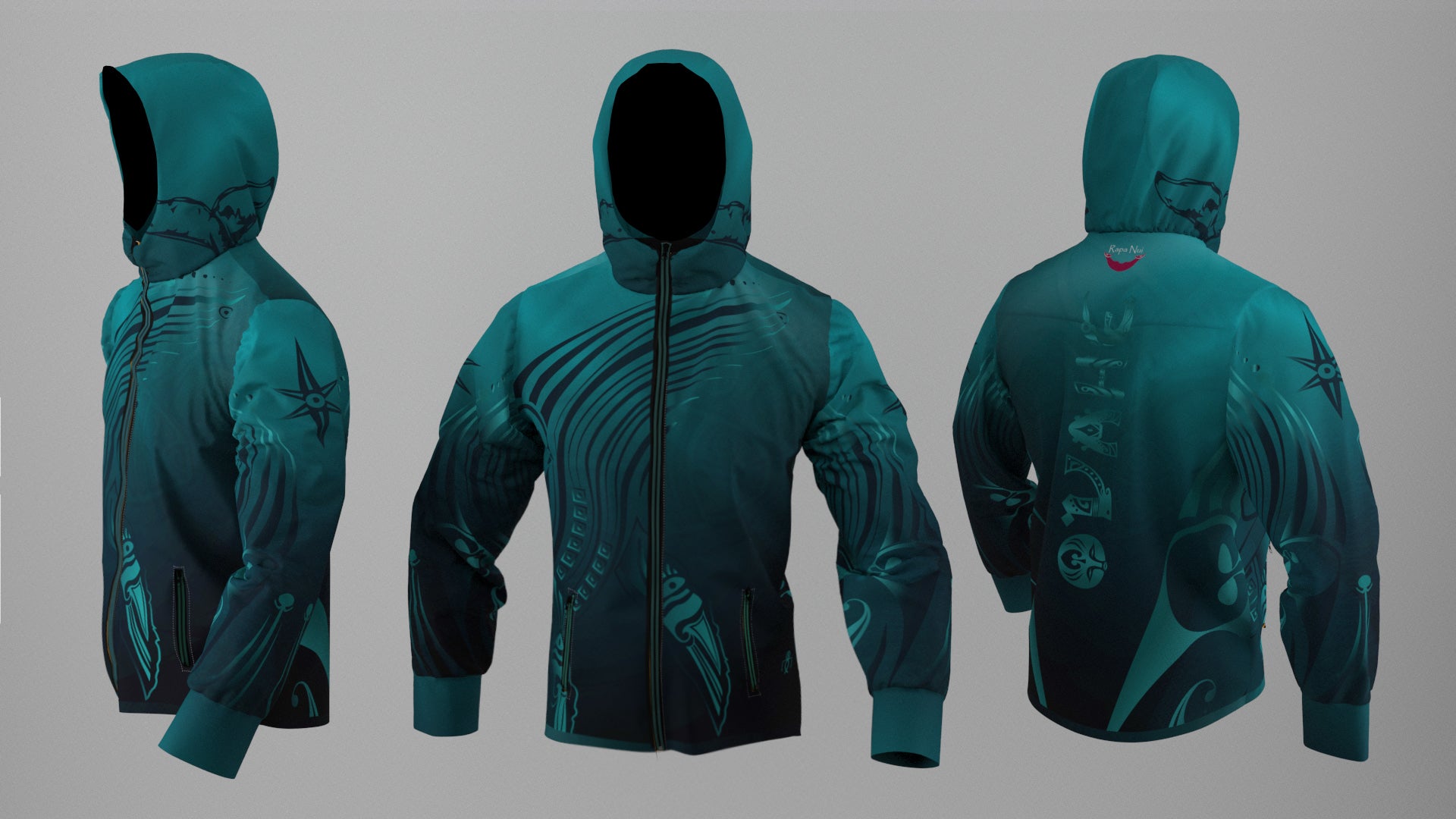 Corta Viento Impermeable Taoraha - Ballena (D)