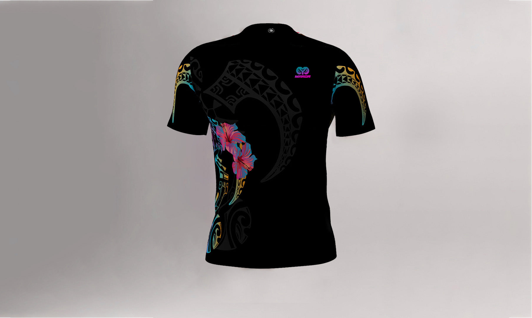 Polera Manga Corta Honu Fucsia Ibiscus (E)