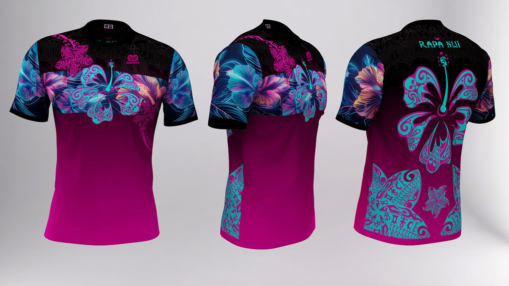 Polera Manga Corta Ibiscus Fucsia (G)