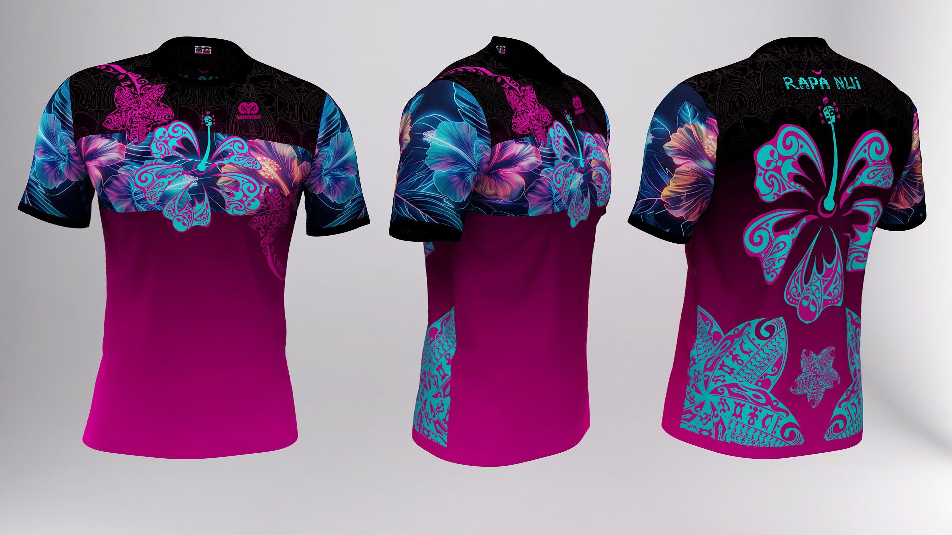 Polera Manga Corta Ibiscus Fucsia (G)