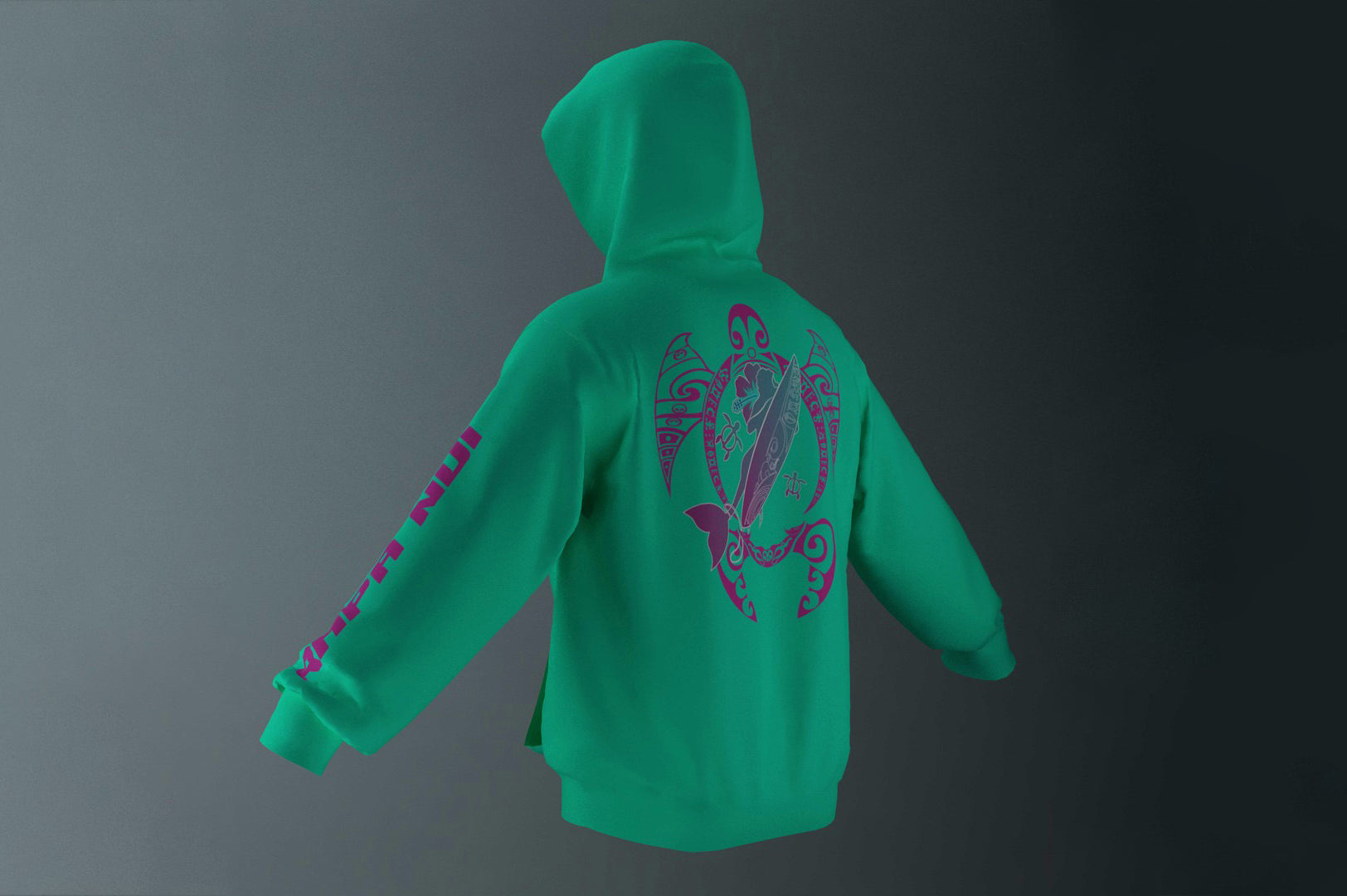 Polerón Canguro Turquesa Honu Meherio (A)