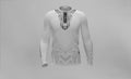 Polera Manga Larga Rapa Nui Make Tattoo Blanca (P)
