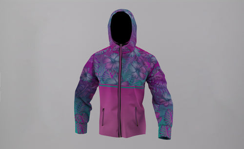 Corta Viento Impermeable Honu Fucsia Ibiscus (E)