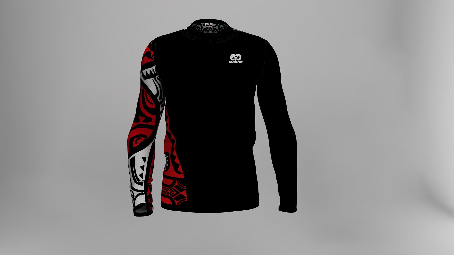 Polera Manga Larga Marquesiano Rojo(p)