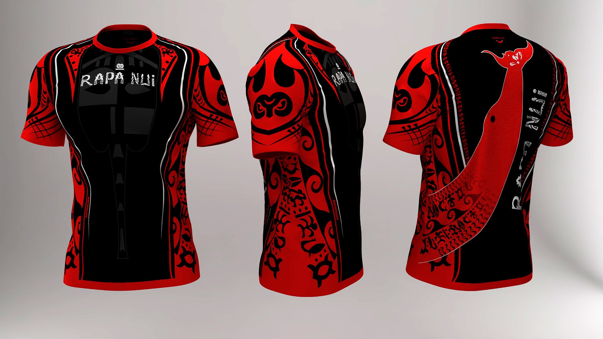 Polera Manga Corta Rei Miro Rapa Nui (B)