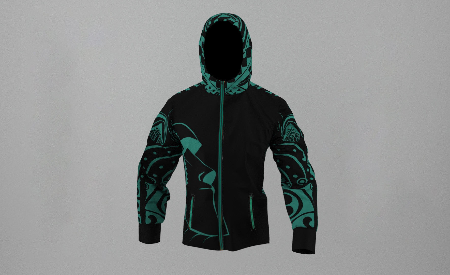 Corta Viento Impermeable Moai Rapa Nui (G)