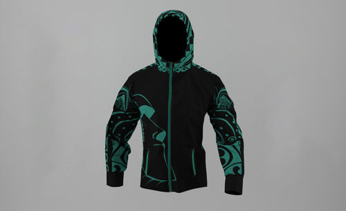 Corta Viento Impermeable Moai Rapa Nui (G)