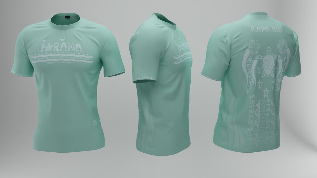 Polera Manga Corta Iorana - Honu Verde Agua (O)