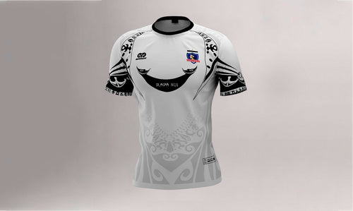 Polera Manga Corta Colo Colo Blanca - vista frontal