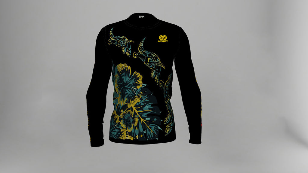 Polera Manga Larga Honu Ibiscus Amarillo (B)