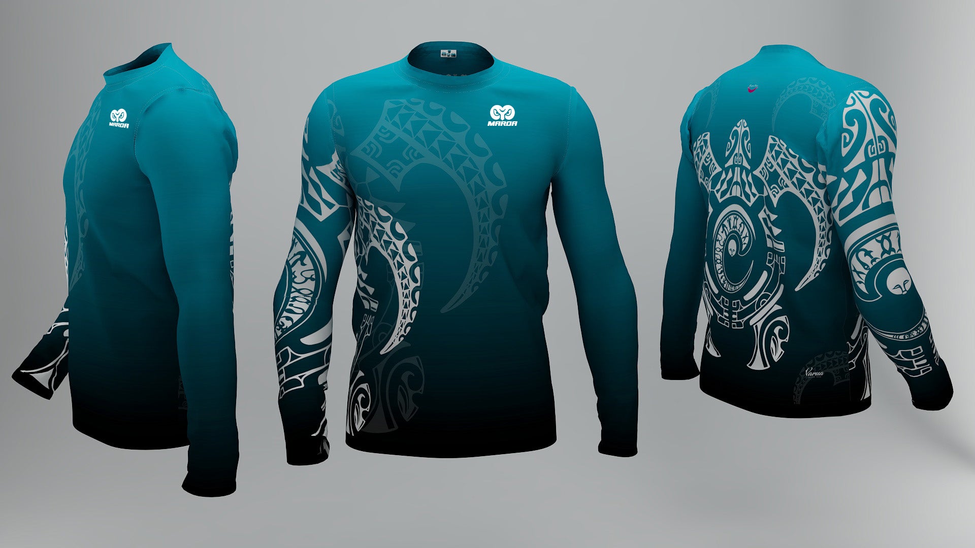 Polera Manga Larga Honu Maori Calipso (M)