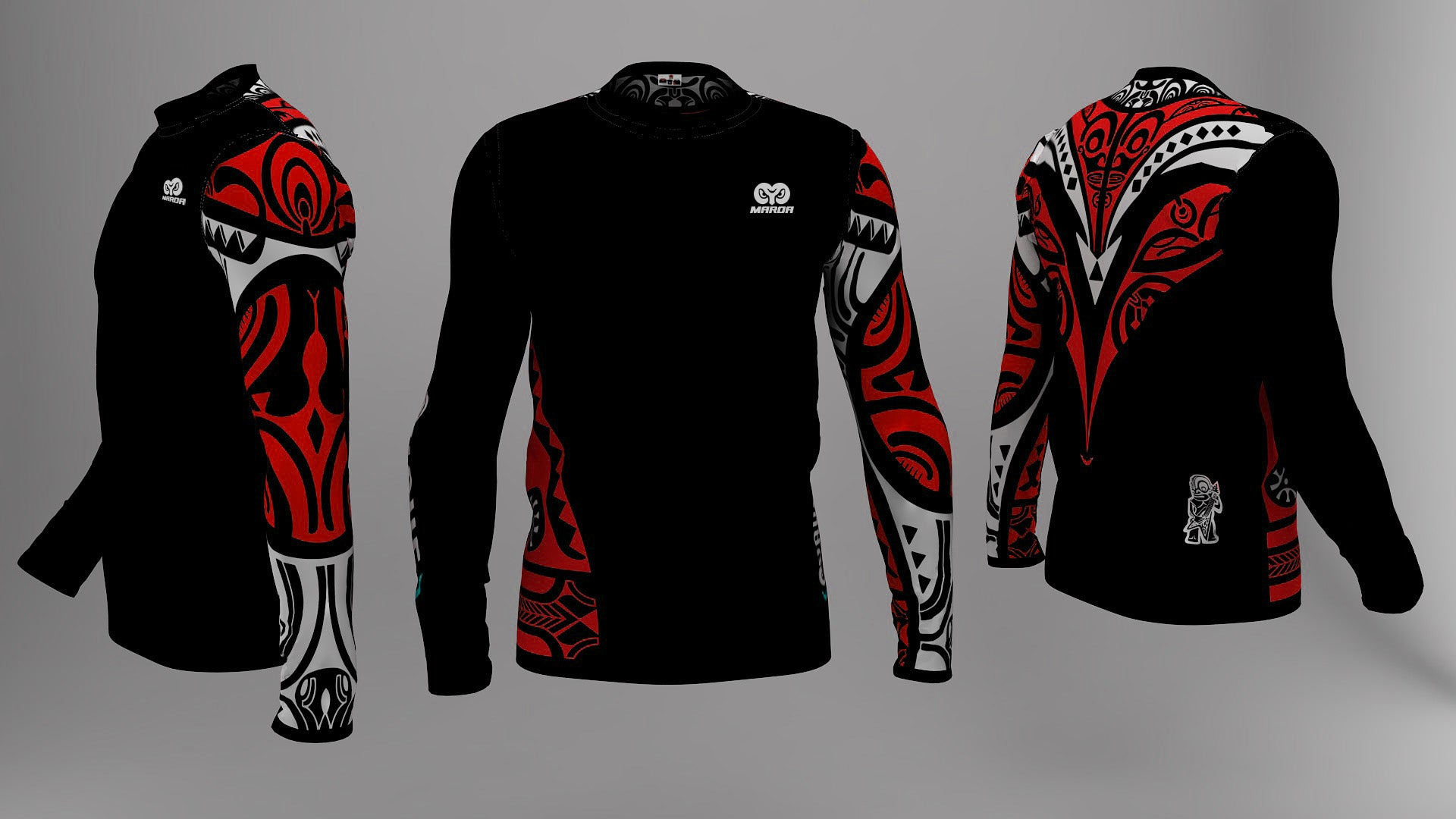 Polera Manga Larga Marquesiano Rojo(p)